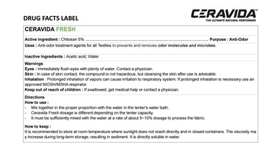 100kg Ndc: 78543-100-44 Label 2 (44 Ceravida Fresh 100kg Label 2)